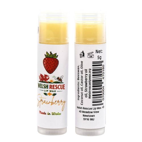 Welsh Rescue Strawberry Lip Wax (5g tube)